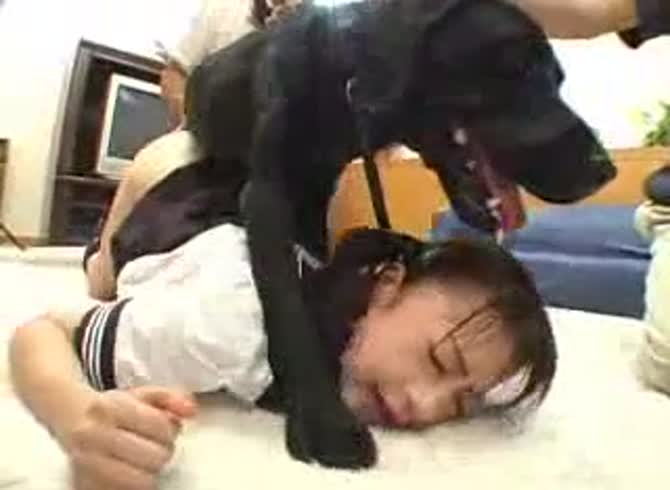 Video :Beautiful Japanese teen having sex with dog