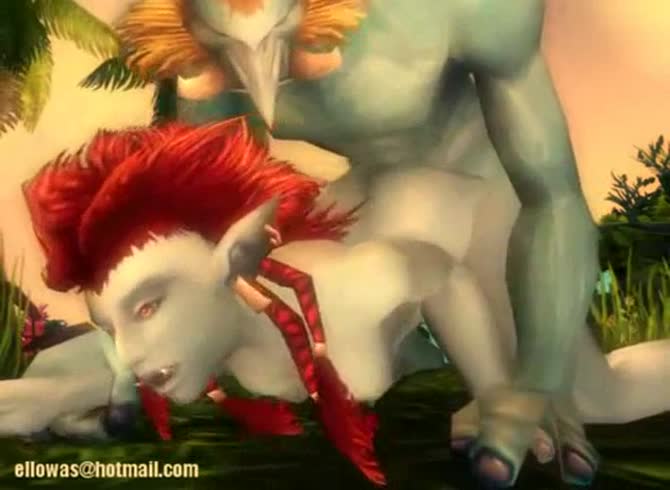 Video :Cartoon porno of goblin couple having intense sex