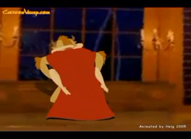 Video :Beauty and the beast cartoon sex with beast fucking the princess